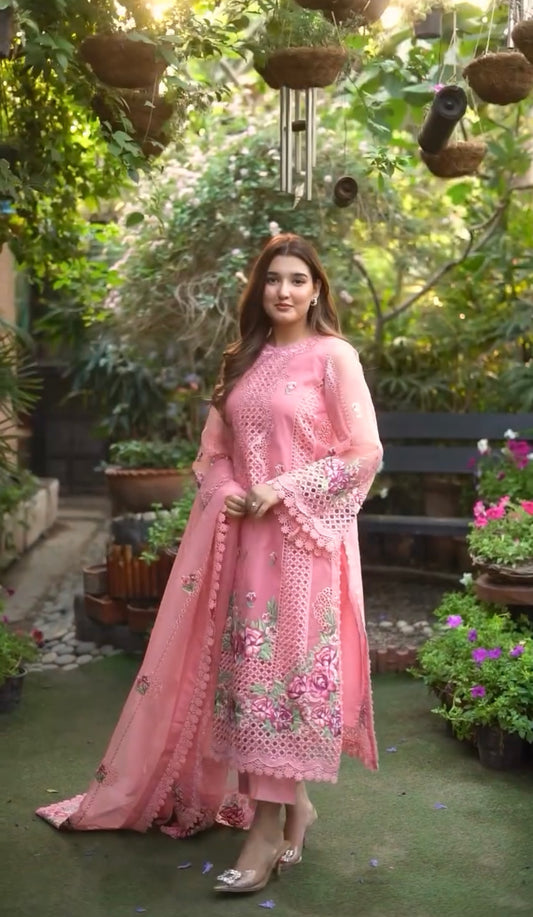 3-PIECE Emboridery LAWN SUIT