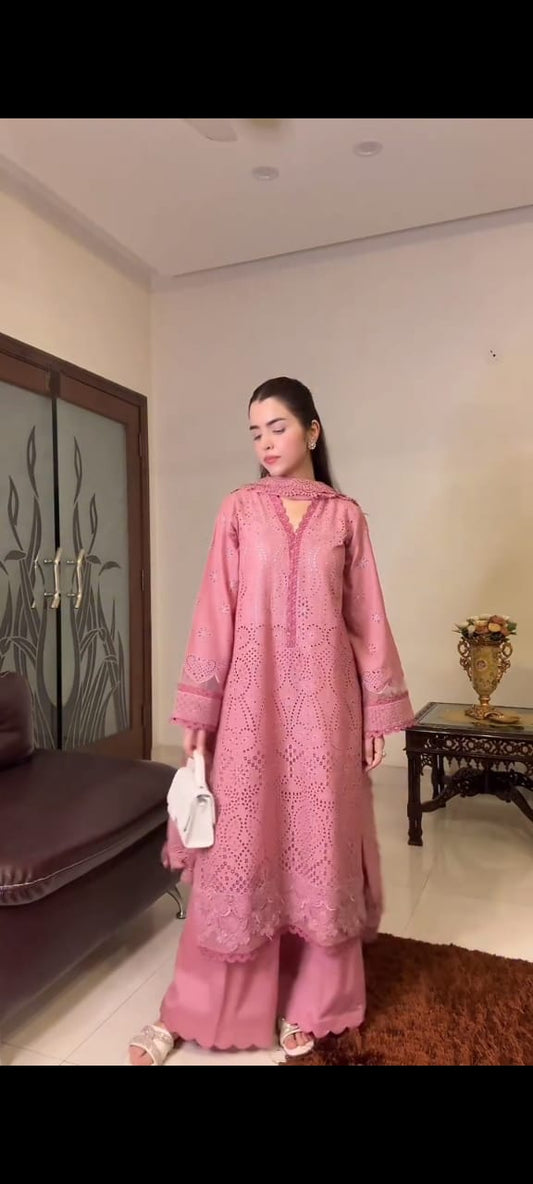 Emborided  3PC Suit